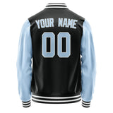 Custom Black Light Blue Jacket JA1717081718B31808