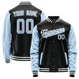 Custom Black Light Blue Jacket JA1717081718B31808