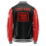 Custom Black Orange Red Jacket JA171712171818121218