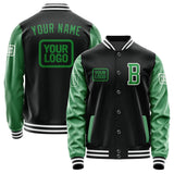 Custom Black Emerald Green Jacket JA171724171818242418