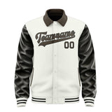 Custom White Brown Jacket