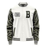 Custom White Olive Jacket JA181802181717020217