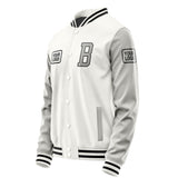 Custom White Gray Jacket JA181804181717040417