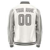 Custom White Gray Jacket JA1818041817B31704