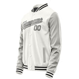 Custom White Gray Jacket JA1818041817B31704