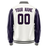 Custom White Purple Jacket JA1818071817B31707