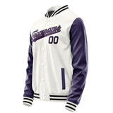 Custom White Purple Jacket JA1818071817B31707