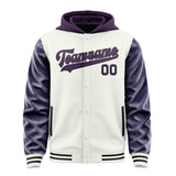 Custom White Purple Jacket