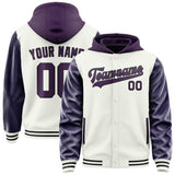 Custom White Purple Jacket