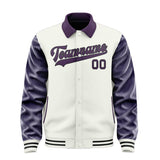 Custom White Purple Jacket