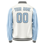 Custom White Light Blue Jacket JA1818081817B31708