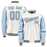 Custom White Light Blue Jacket JA1818081817B31708