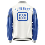 Custom White Sky Blue Jacket JA181809181717090917