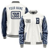 Custom White Blue Jacket JA181810181717101017