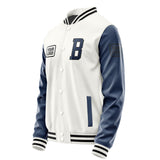 Custom White Blue Jacket JA181810181717101017