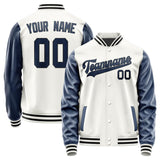 Custom White Blue Jacket JA1818101817B31710