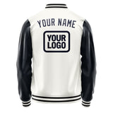 Custom White Navy Jacket JA181811181717111117