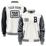 Custom White Navy Jacket JA181811181717111117