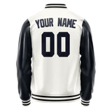 Custom White Navy Jacket JA1818111817B31711