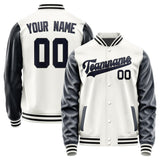 Custom White Navy Jacket JA1818111817B31711