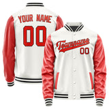 Custom White Orange Red Jacket JA1818121817B31712