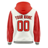 Custom White Orange Red Jacket