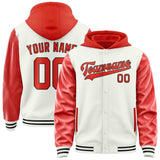 Custom White Orange Red Jacket