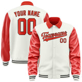 Custom White Orange Red Jacket