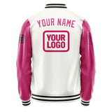 Custom White Pink Jacket JA181813181717131317