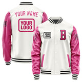 Custom White Pink Jacket JA181813181717131317