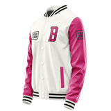 Custom White Pink Jacket JA181813181717131317