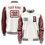 Custom White Crimson Red Jacket JA181815181717151517