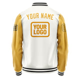 Custom White Yellow Jacket JA181819181717191917