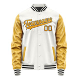 Custom White Yellow Jacket JA1818191817B31719