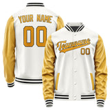 Custom White Yellow Jacket JA1818191817B31719