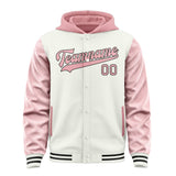 Custom White Light Pink Jacket