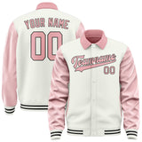 Custom White Light Pink Jacket