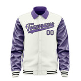 Custom White Light Purple Jacket