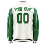 Custom White Emerald Green Jacket JA1818241817B31724