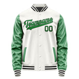 Custom White Emerald Green Jacket JA1818241817B31724