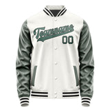 Custom White Blue Green Jacket JA1818271817B31727