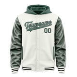 Custom White Blue Green Jacket