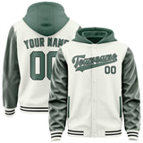 Custom White Blue Green Jacket