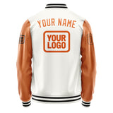 Custom White Orange Jacket JA181828181717282817