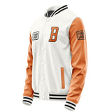 Custom White Orange Jacket JA181828181717282817