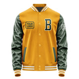 Custom Yellow Dark Green Jacket JA191906191818060618