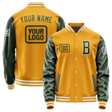 Custom Yellow Dark Green Jacket JA191906191818060618