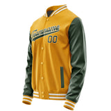 Custom Yellow Dark Green Jacket JA1919061918B31806