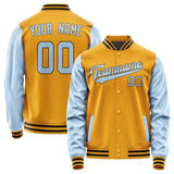 Custom Yellow Light Blue Jacket