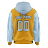 Custom Yellow Light Blue Jacket